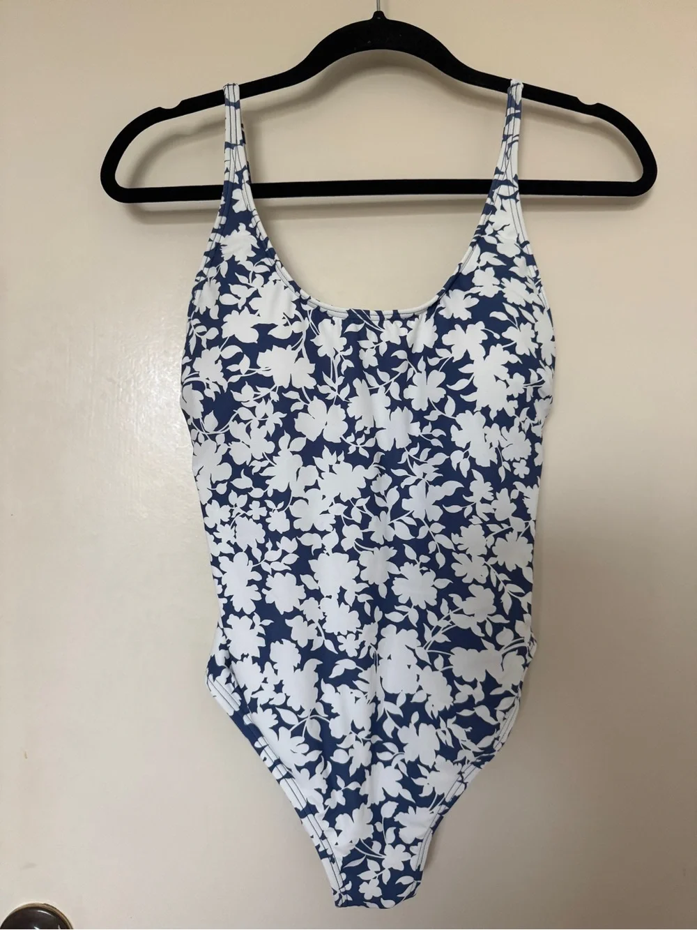 MICHAEL Michael Kors Chambray Floral Lace one piece swimsuit in size 12 NWT